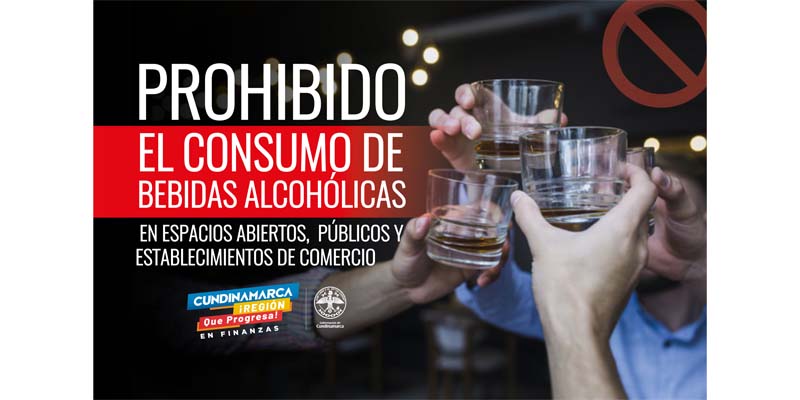 Cundinamarca prohíbe consumo de bebidas alcohólicas en establecimientos comerciales de su jurisdicción
