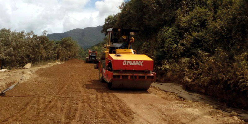 Mejoramiento vial en el sector El Boquerón-Pandi, en la provincia de Sumapaz