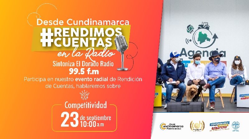  imagen: Desde Cundinamarca Rendimos Cuentas en	la Radio (Competitividad)