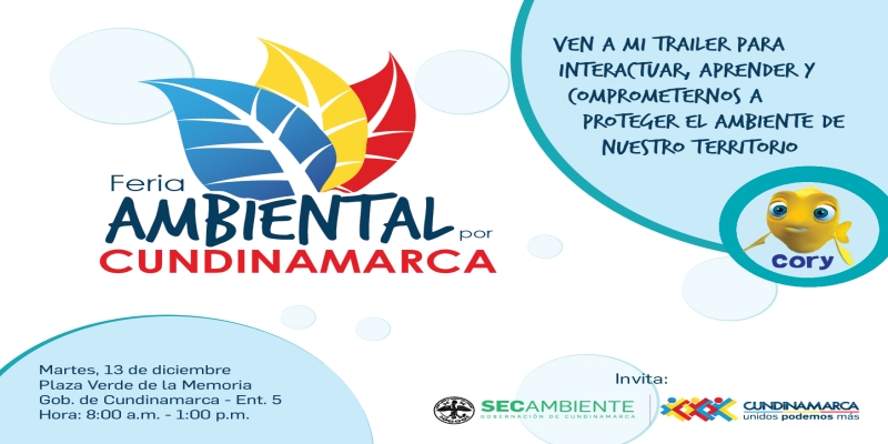 Secretaría del Ambiente presentará la Feria Ambiental por Cundinamarca 