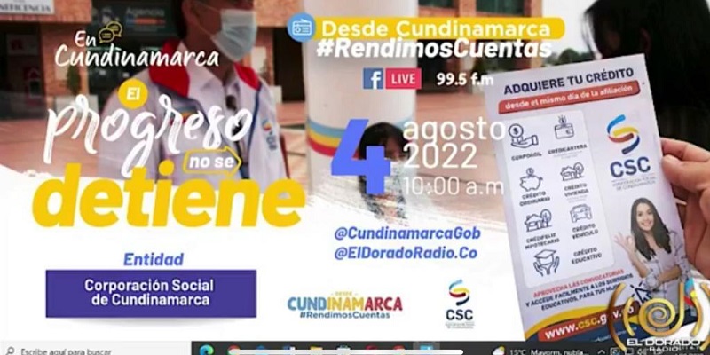 Corporación Social de Cundinamarca rindió cuentas a la comunidad del departamento









