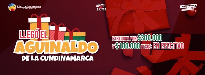 Gana el Aguinaldo de la Lotería de Cundinamarca



