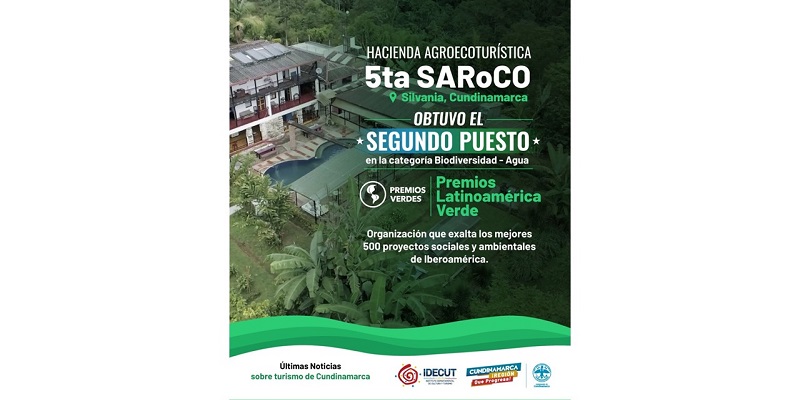 Una hacienda agroturística de Cundinamarca, segundo lugar en los Premios Latinoamérica Verde (EE. UU.)





