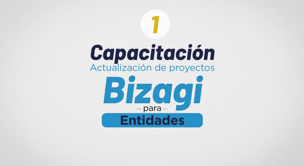  Capacitación 1 Actualización de proyectos en Bizagi ofrecida a Entidades