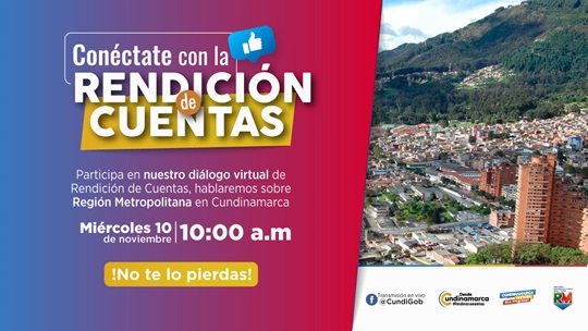 Diálogo virtual de Rendición de Cuentas sobre Región Metropolitana