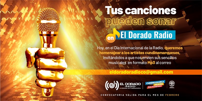 Si eres artista de Cundinamarca, tus canciones podrían sonar en El Dorado Radio