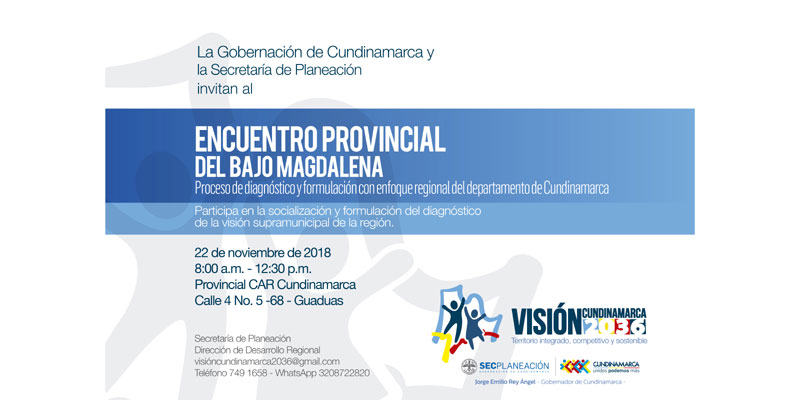 Cundinamarca 2036, territorio integrado, competitivo y sostenible