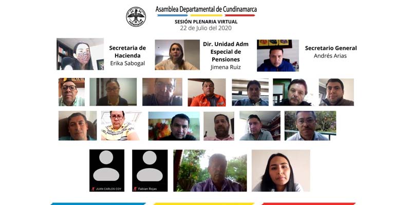 Asamblea de Cundinamarca avanza en el estudio de nuevos Proyectos de Ordenanza



