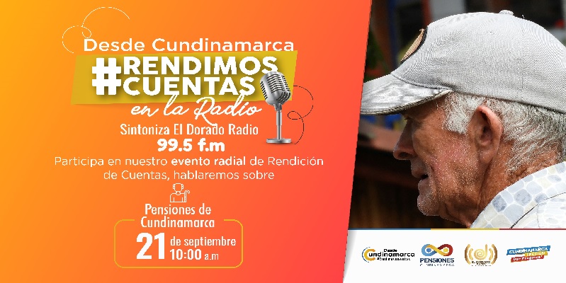  imagen: Desde Cundinamarca Rendimos Cuentas en	la Radio (Pensiones)