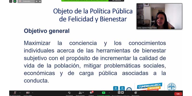 Gobernación de Cundinamarca invita a mandatarios municipales a desarrollar políticas públicas en temas de felicidad y bienestar
