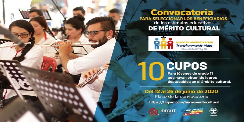 Cundinamarca abre convocatoria becas al mérito cultural 2020





