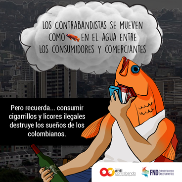 Consumir cigarrillos y licores ilegales destruye los sueños de los colombianos