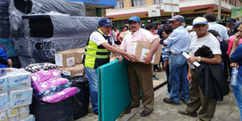 Ayuda humanitaria para familias damnificadas en Villagómez










