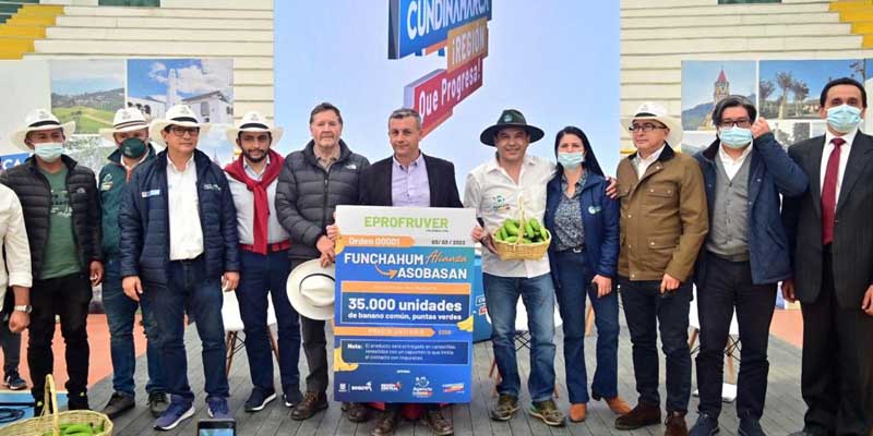Gobernador lanza operación comercial de banano entre Cundinamarca y Bogotá

